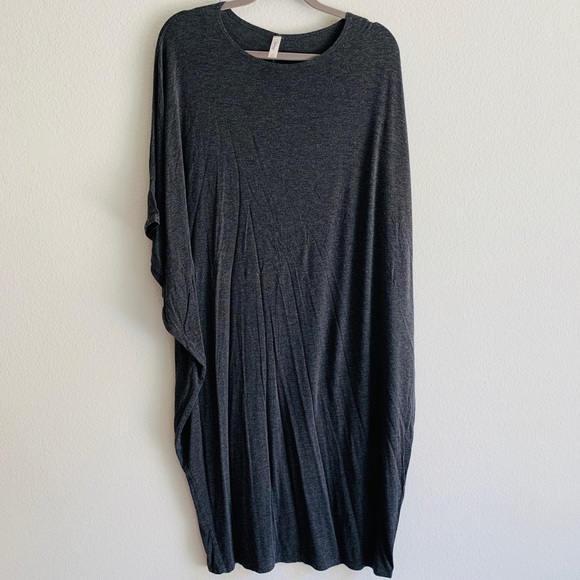82 Days Dresses & Skirts - 82 Days Cotton Gray Stretch Tunic Dress Sz XL